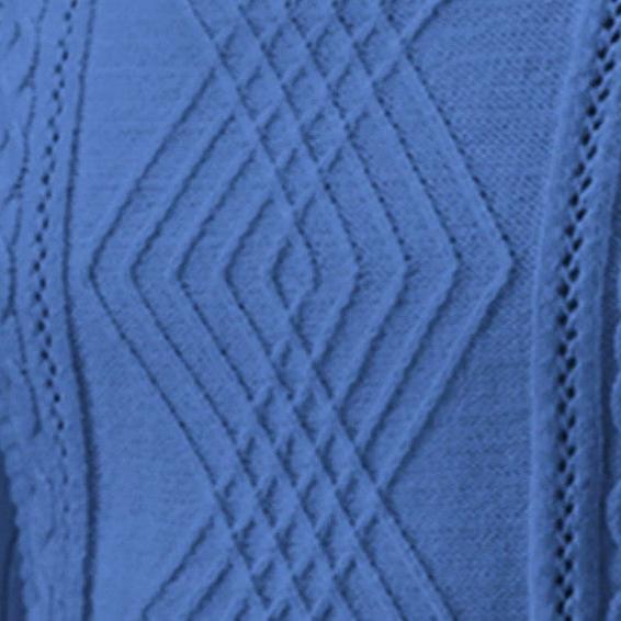 Men's Sweater – High Ribbed Turtleneck – Cable Knit Design – Soft and Warm