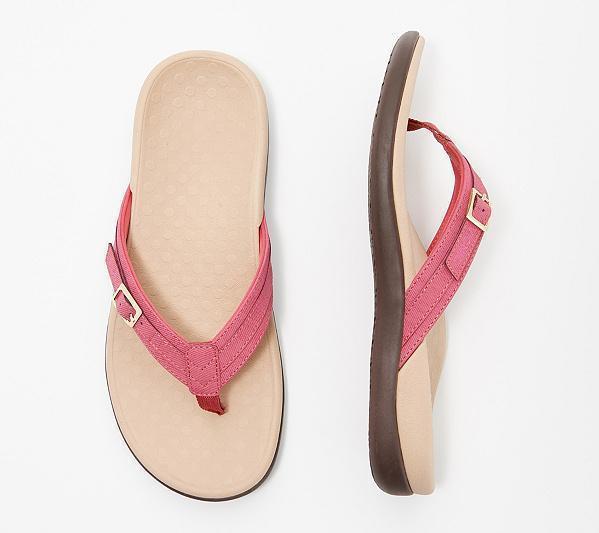 Women's Flip-Flops – Orthopedic Support – Padded Sole – Adjustable Strap