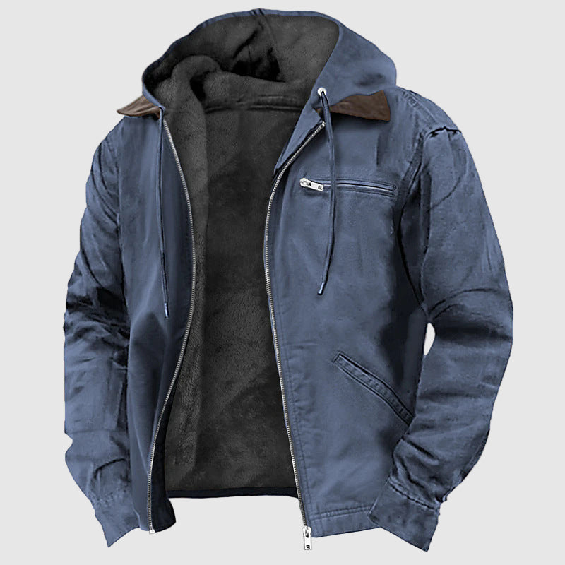 Rory Relaxed Fit Hooded Jacket | Fleece Lined Hooded Jacket