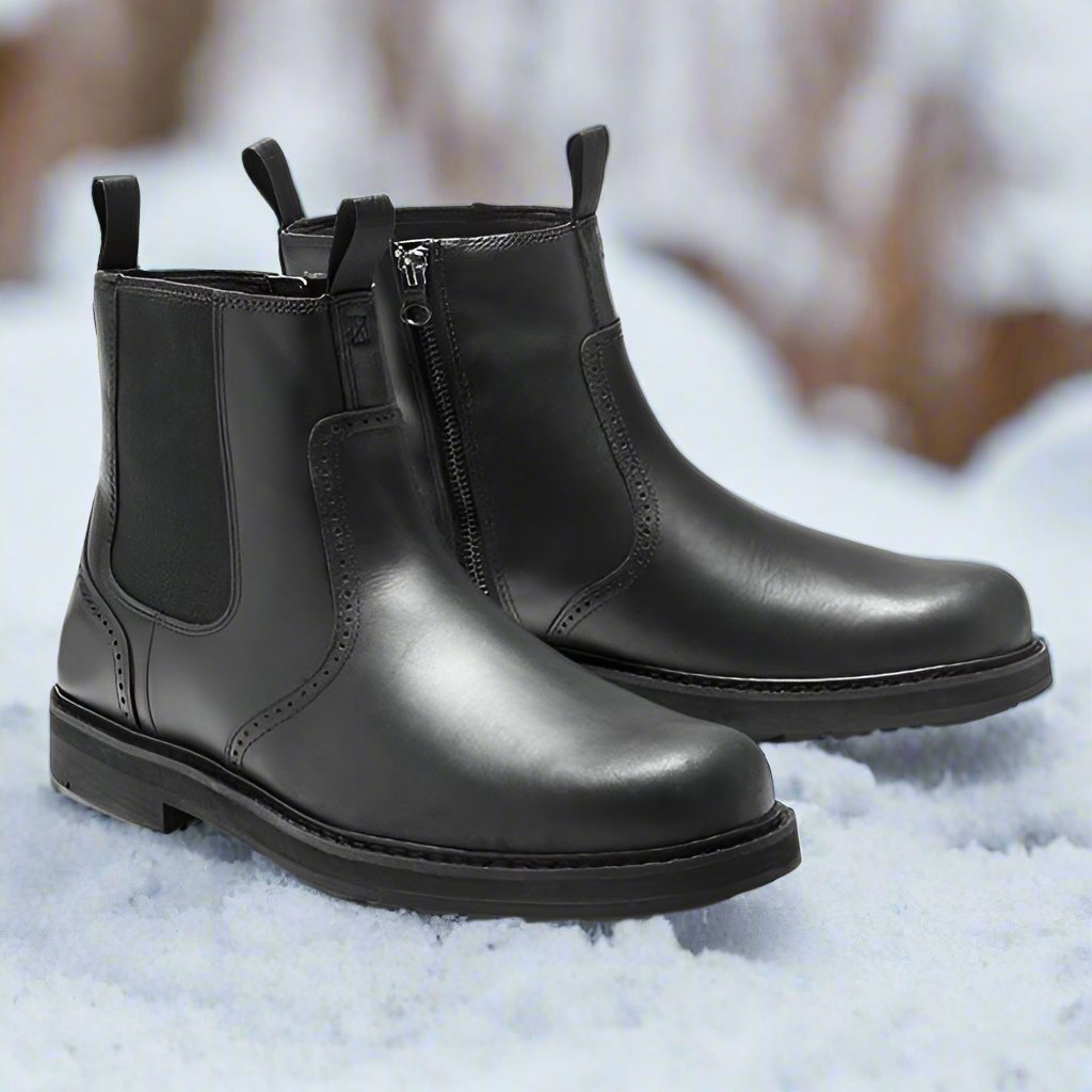 Men's Chelsea Boots – Suede Leather – Comfortable Fit – Durable Rubber Sole
