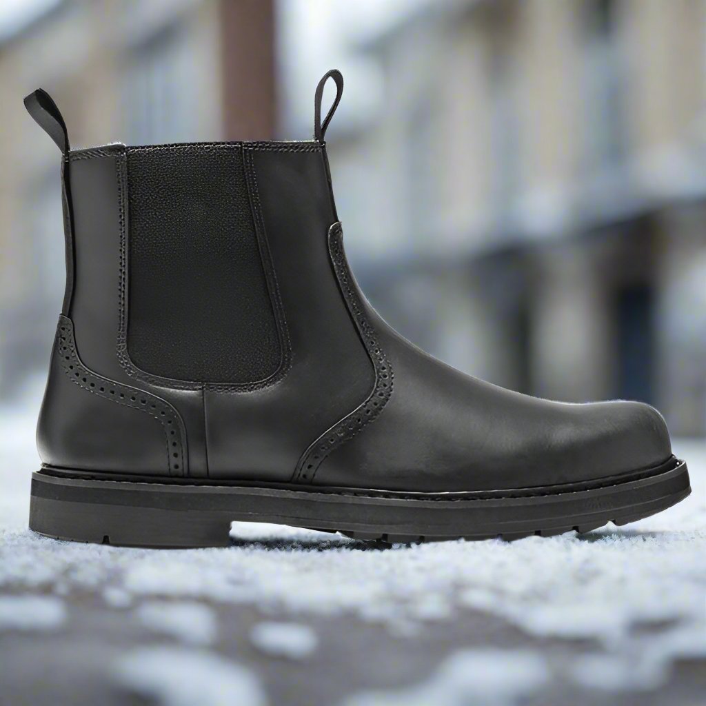 Men's Chelsea Boots – Suede Leather – Comfortable Fit – Durable Rubber Sole