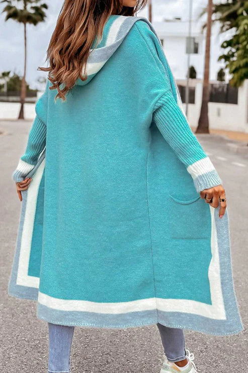 Women's Cardigan - Long Open Front - Soft Knitted Comfort - With Practical Pockets