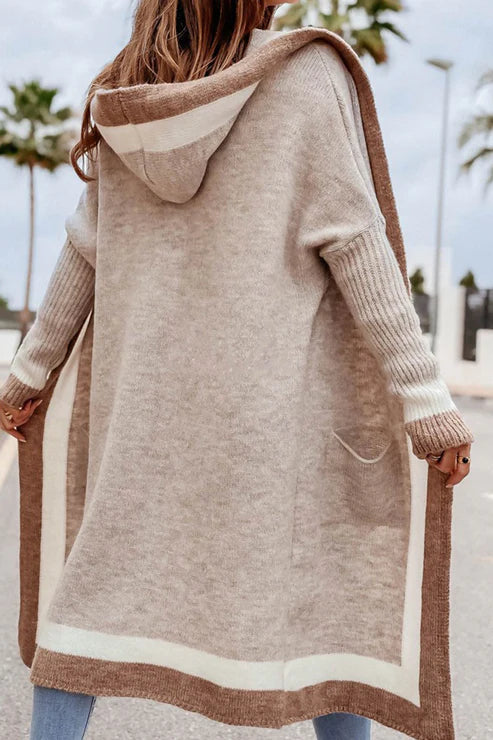 Women's Cardigan - Long Open Front - Soft Knitted Comfort - With Practical Pockets