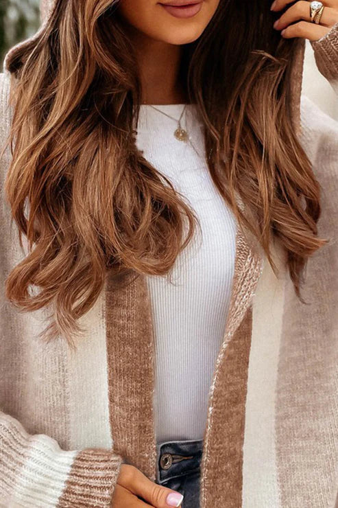 Women's Cardigan - Long Open Front - Soft Knitted Comfort - With Practical Pockets