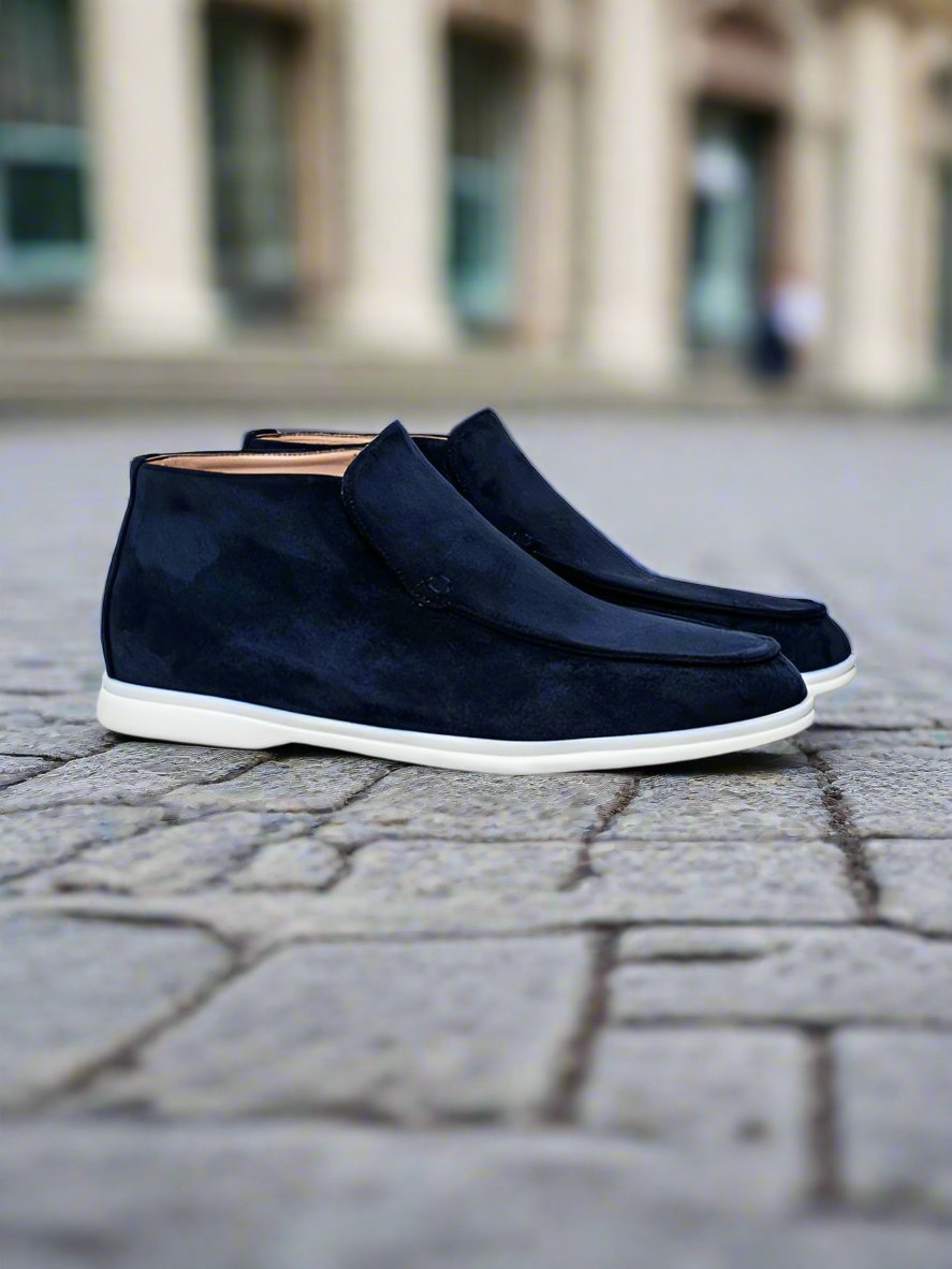 Men's Shoes Chukka Boots – Suede Leather – Slip-on – Comfortable Rubber Sole