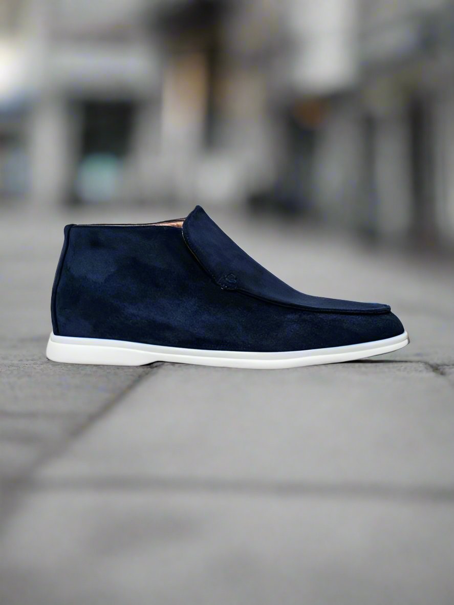 Men's Shoes Chukka Boots – Suede Leather – Slip-on – Comfortable Rubber Sole