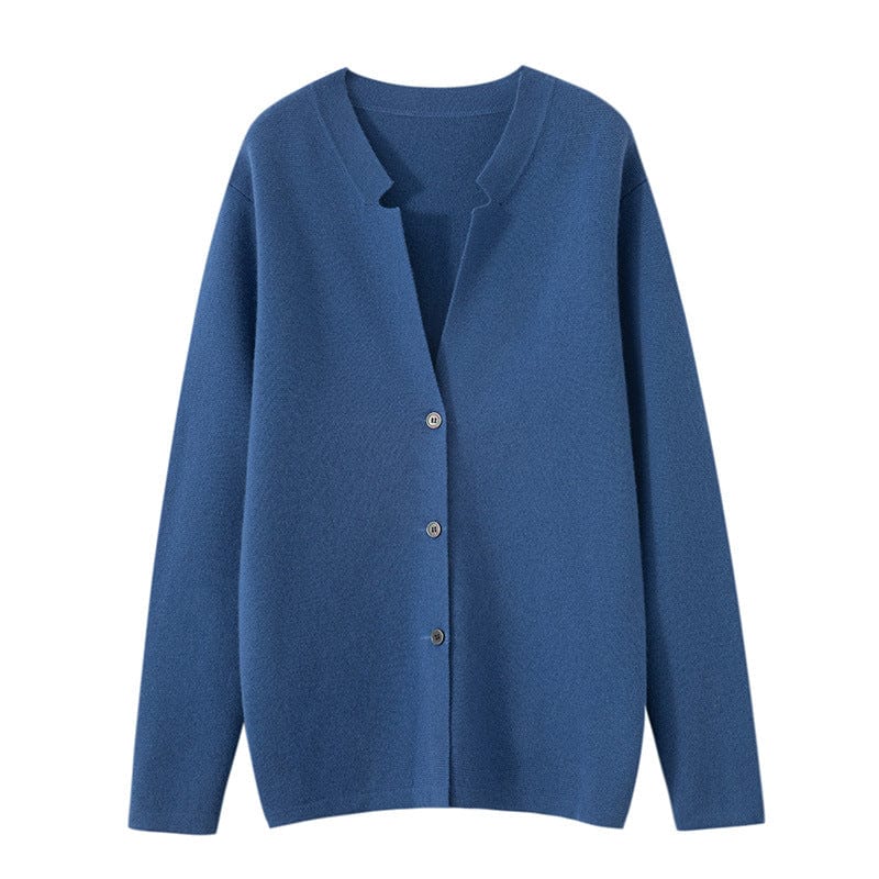 Men's Knitted Jacket - Soft and Comfortable - Button Closure - Regular Fit - Long Sleeved
