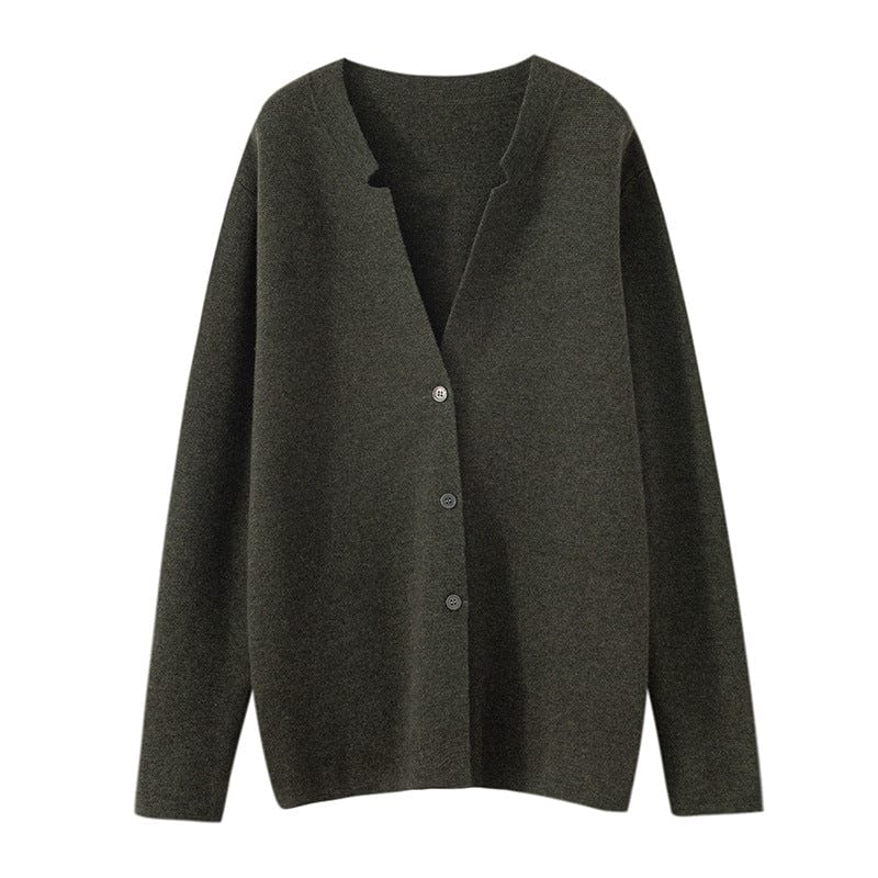 Men's Knitted Jacket - Soft and Comfortable - Button Closure - Regular Fit - Long Sleeved