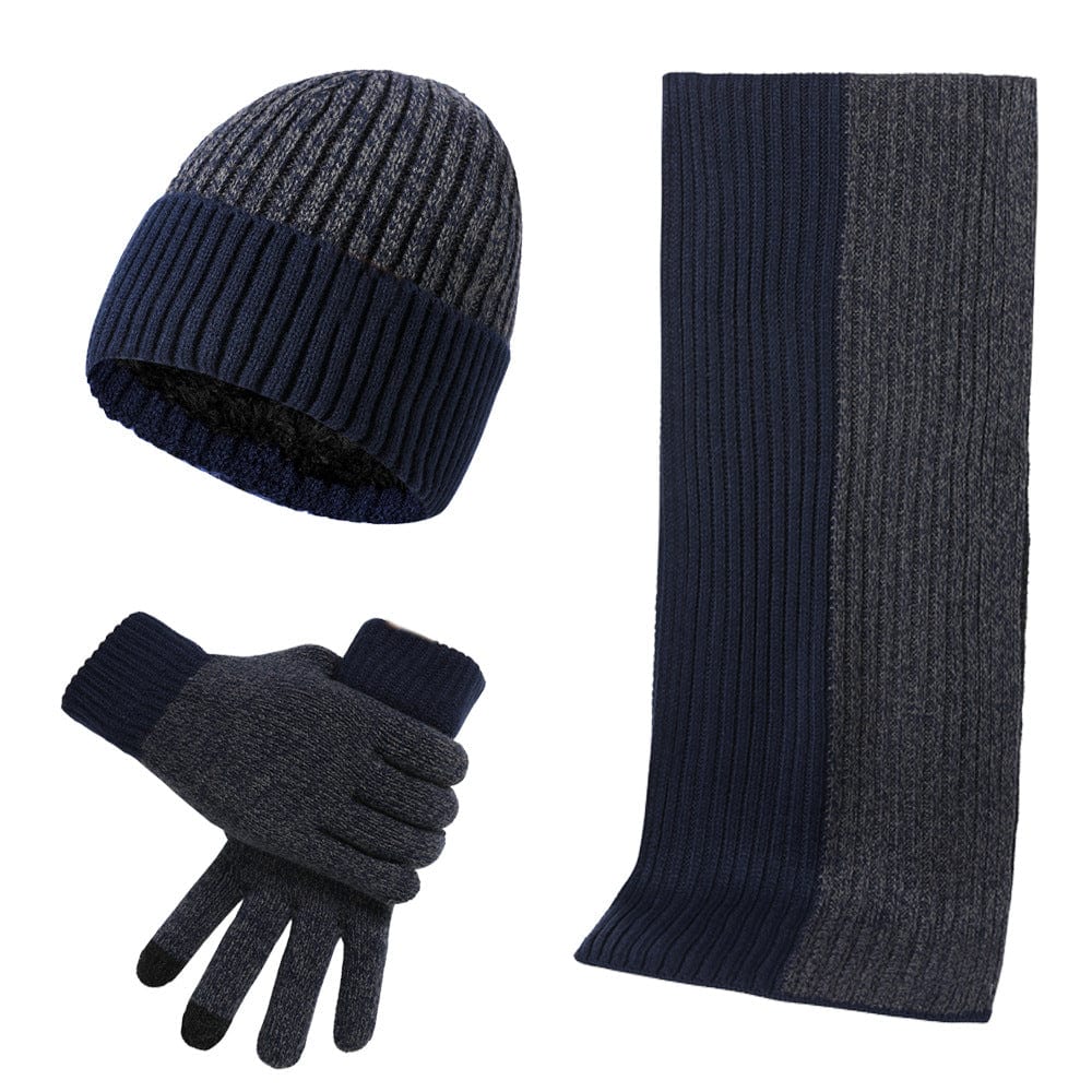 Unisex Strikkelue og Skjerf - Myk og Varm - Ribbestrikket Elastisk Passform