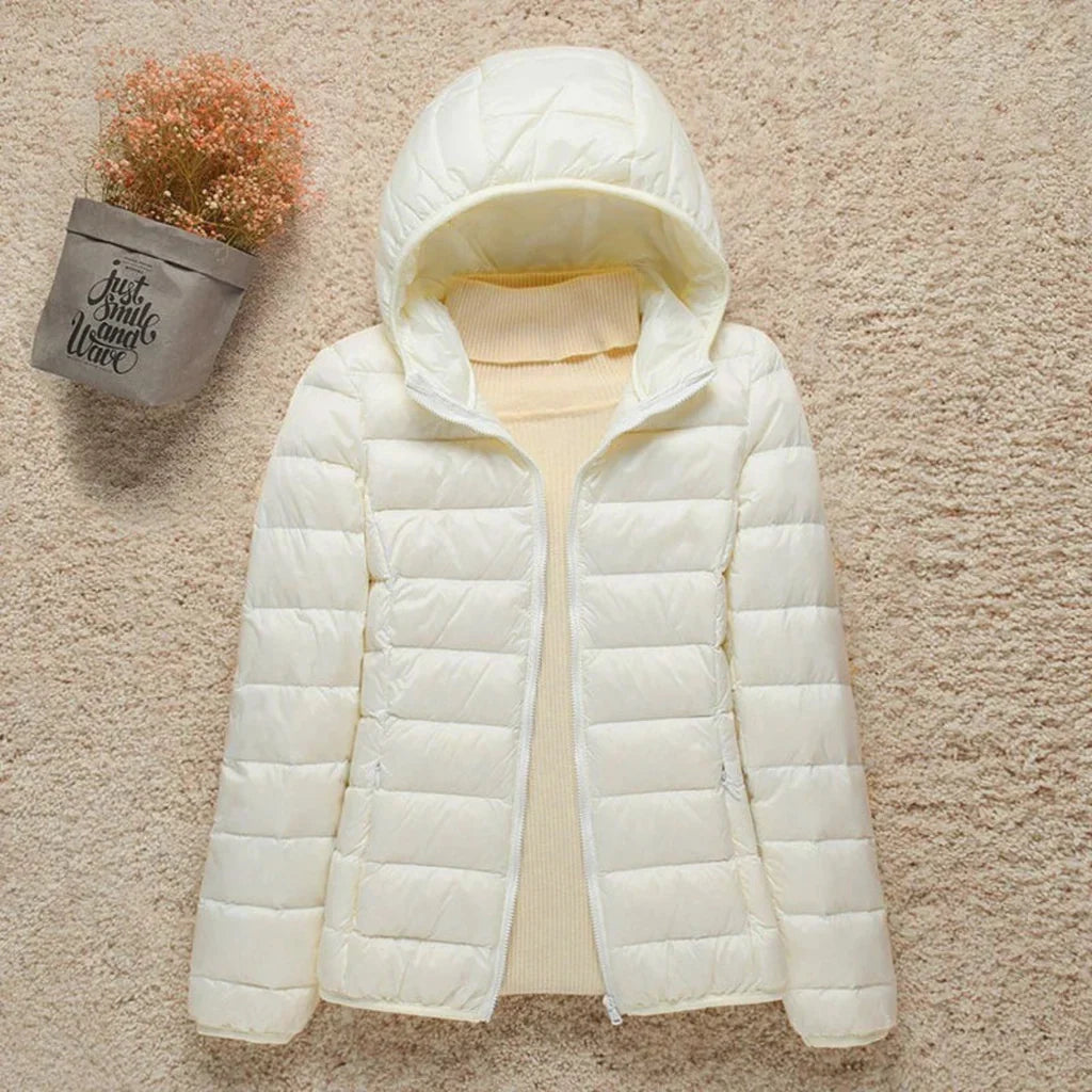 Women's Jacket – Quilted Lightweight Model – Regular Fit – Zipper – High Collar