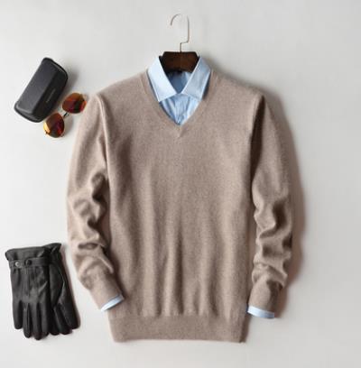 Herregenser – Klassisk Strikket Ull – Rund Hals – Langermet – Regular Fit