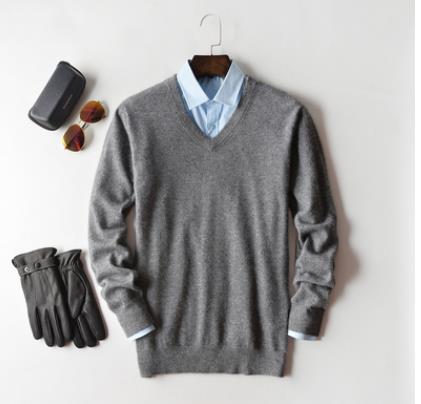Herregenser – Klassisk Strikket Ull – Rund Hals – Langermet – Regular Fit