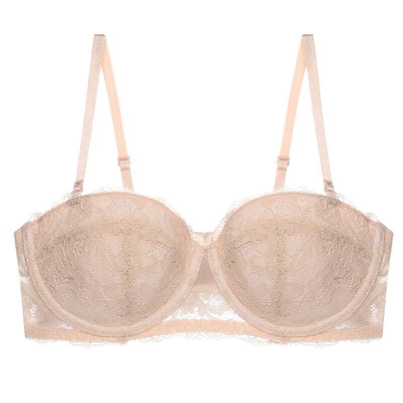 Women's Balconette Bra – Underwire Support – Adjustable Straps – Elegant Lace