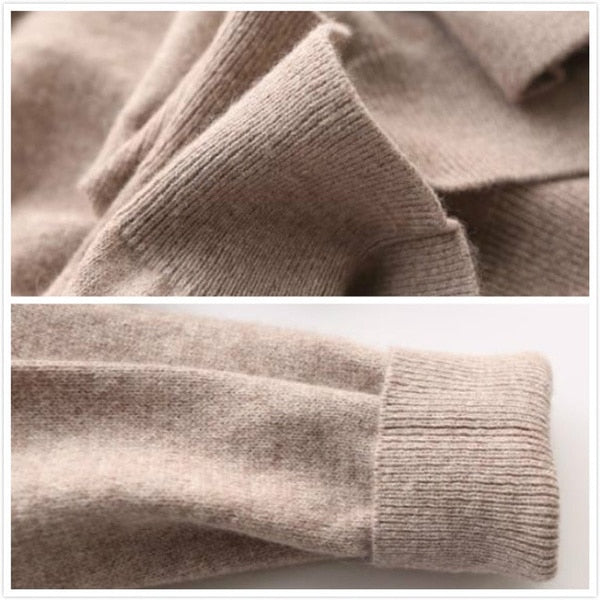 Herregenser – Klassisk Strikket Ull – Rund Hals – Langermet – Regular Fit
