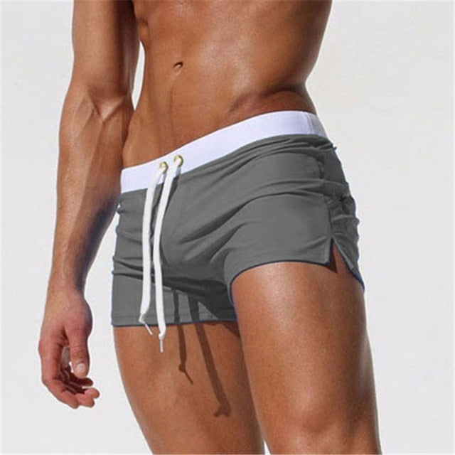 Men's Swim Shorts – Slim Fit – Quick-Drying Breathable Fabric – Short Length