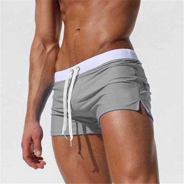 Men's Swim Shorts – Slim Fit – Quick-Drying Breathable Fabric – Short Length