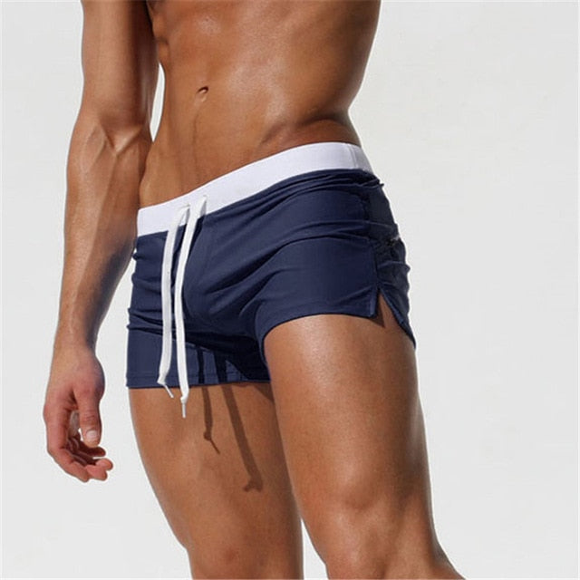 Men's Swim Shorts – Slim Fit – Quick-Drying Breathable Fabric – Short Length