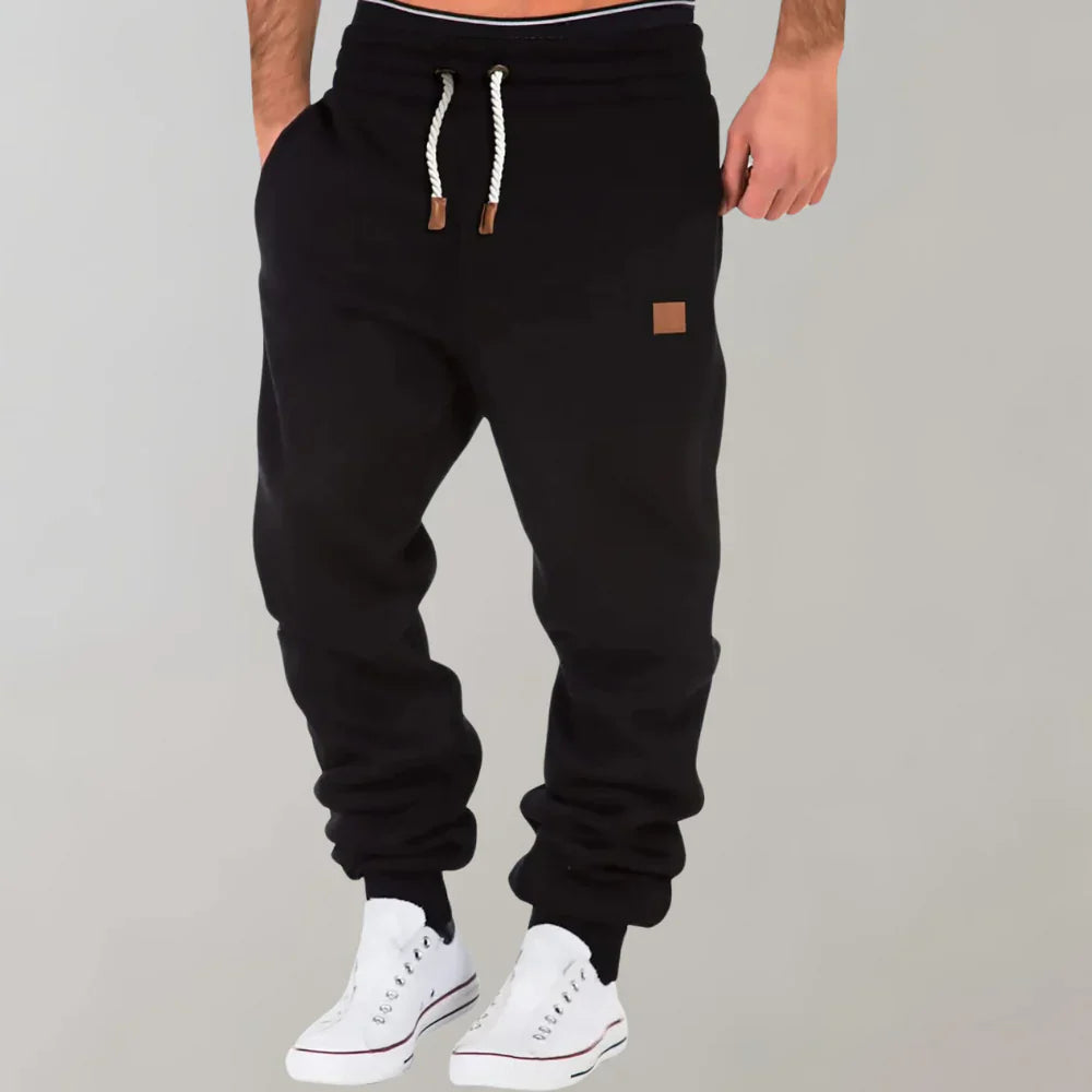 Men's Pants – Sweatpants – Relaxed Fit – Soft Knit – Tapered Legs – Drawstring