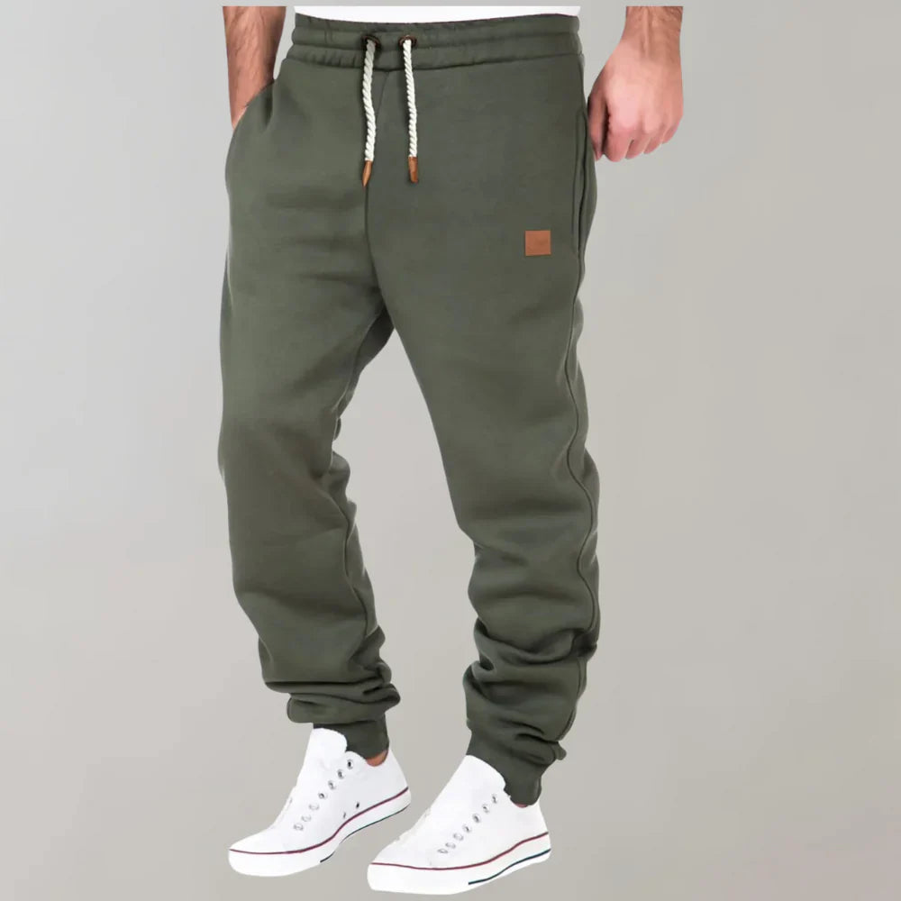 Men's Pants – Sweatpants – Relaxed Fit – Soft Knit – Tapered Legs – Drawstring