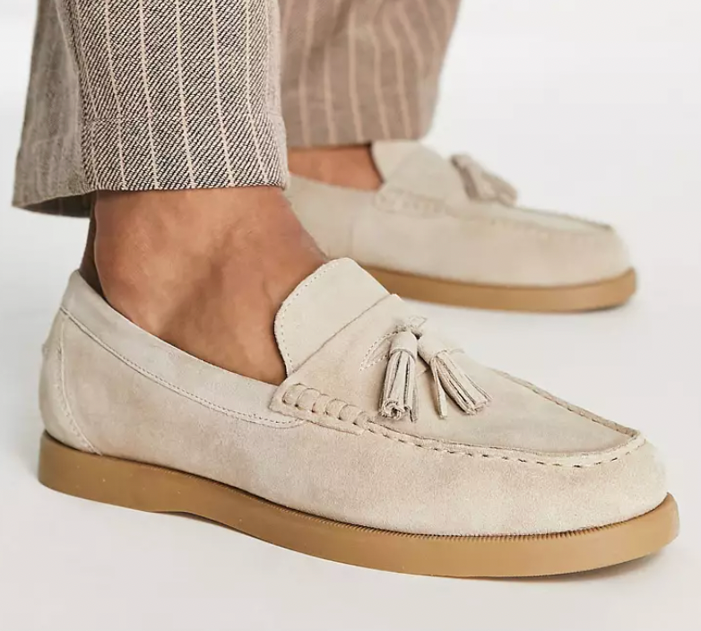 Men's Shoes Loafers – Slim Fit – Soft Fabric – Tassel Detail – Slip-on Smart Style