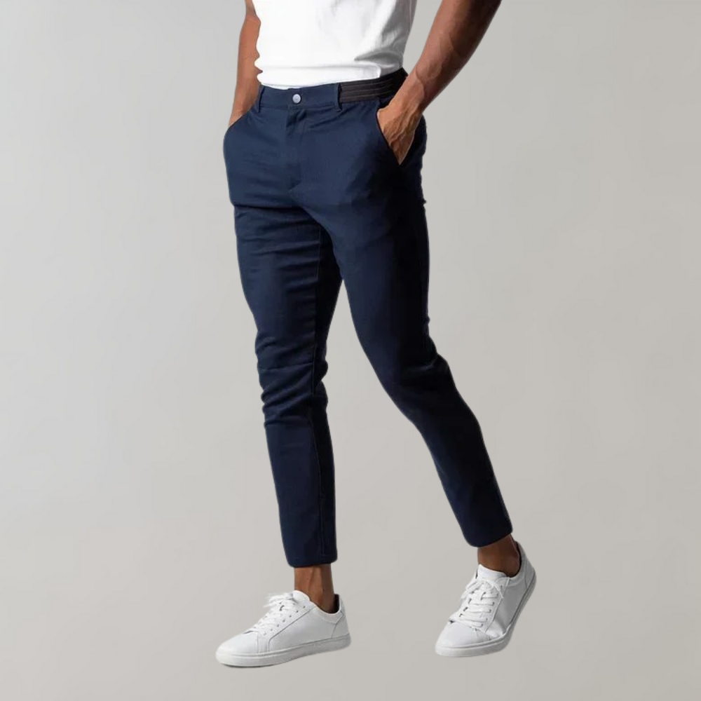 Men's Trousers Chinos – Slim Fit – Tapered Leg – Light Cotton – Versatile Style