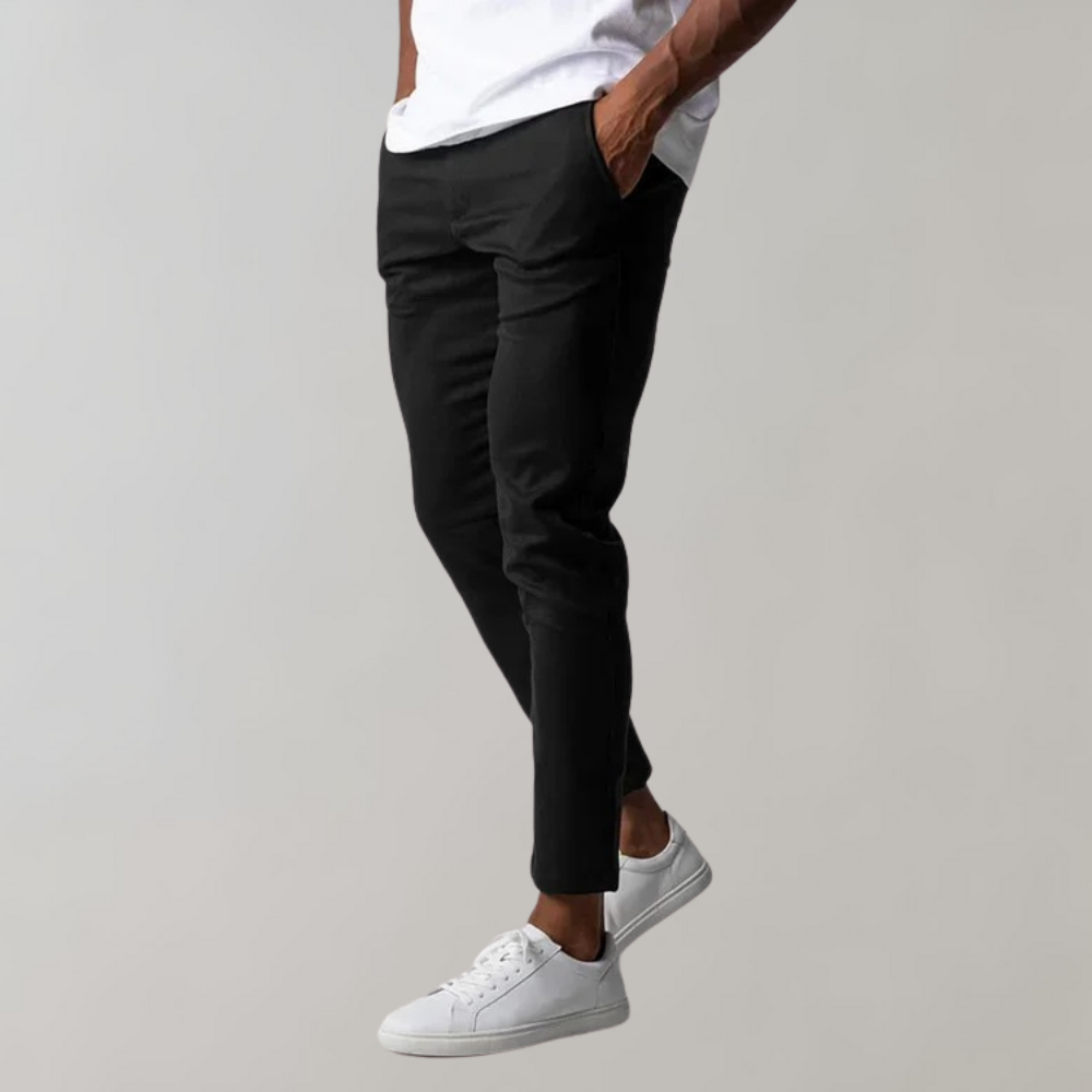 Men's Trousers Chinos – Slim Fit – Tapered Leg – Light Cotton – Versatile Style