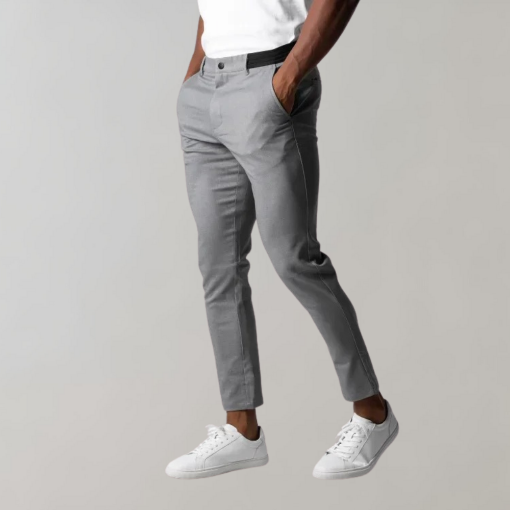 Men's Trousers Chinos – Slim Fit – Tapered Leg – Light Cotton – Versatile Style