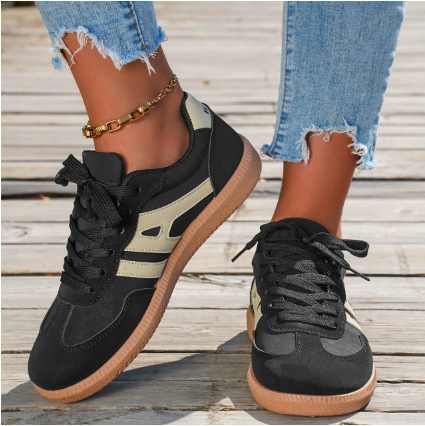 Women's Sneakers – Ergonomic Fit – Breathable Texture – Low Top – Lacing