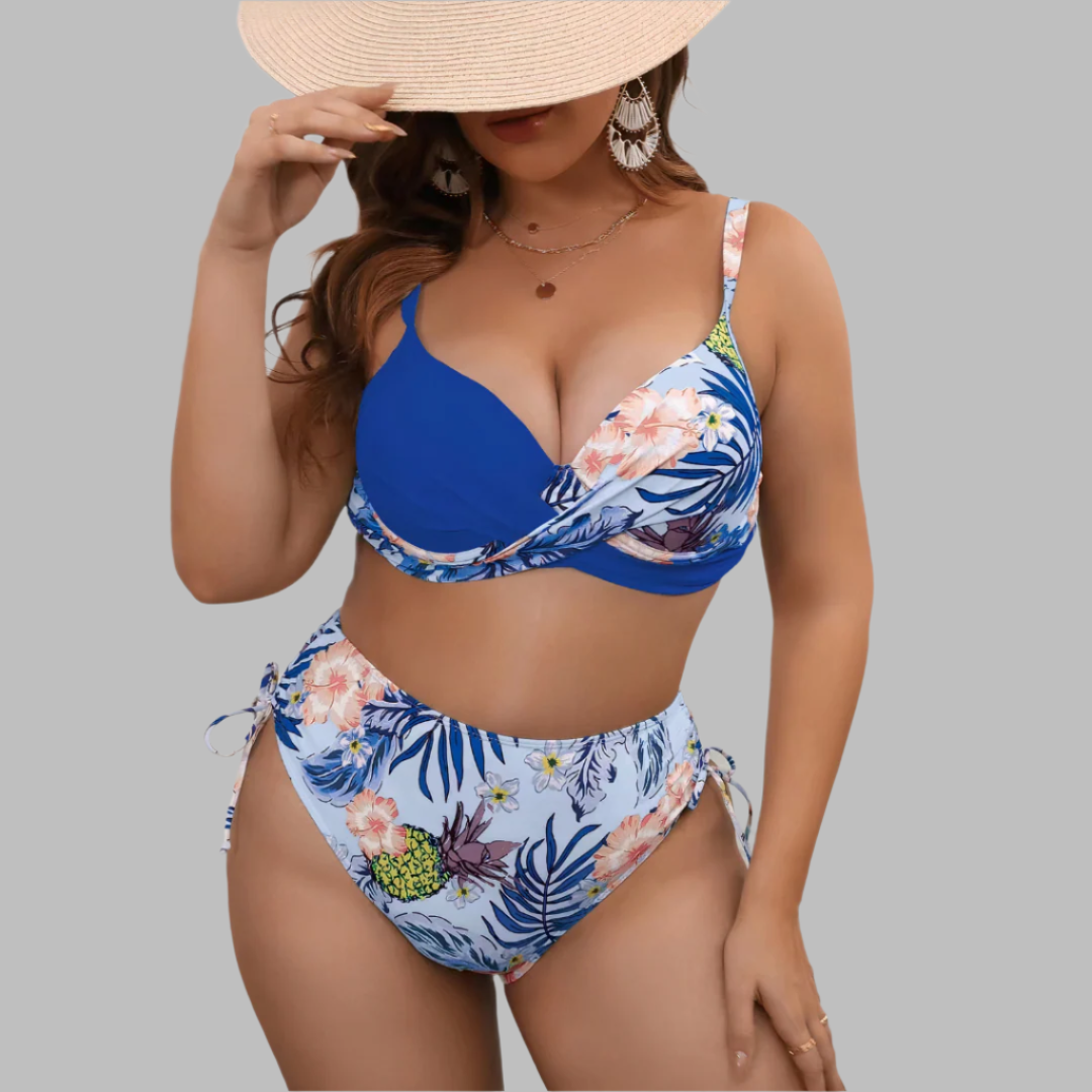 Women's Bikini Set – Shaping Fit – High Waist – Twistable Top – Adjustable Strings