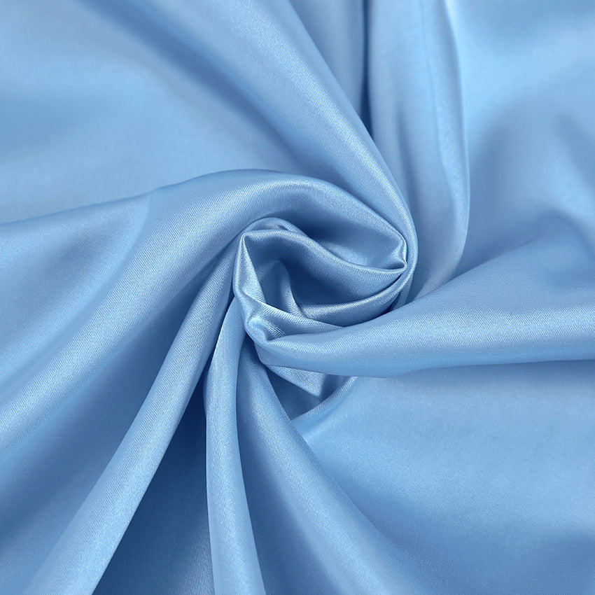 Dress for Women – Satin Dress with Figure-Hugging Fit – Halterneck – High Slit – Elegant Long Dress