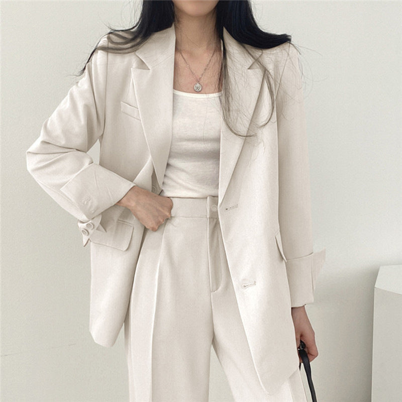 Women's Blazer – Tailored Fit – Single-Breasted – Notch Lapel – Hip-Length