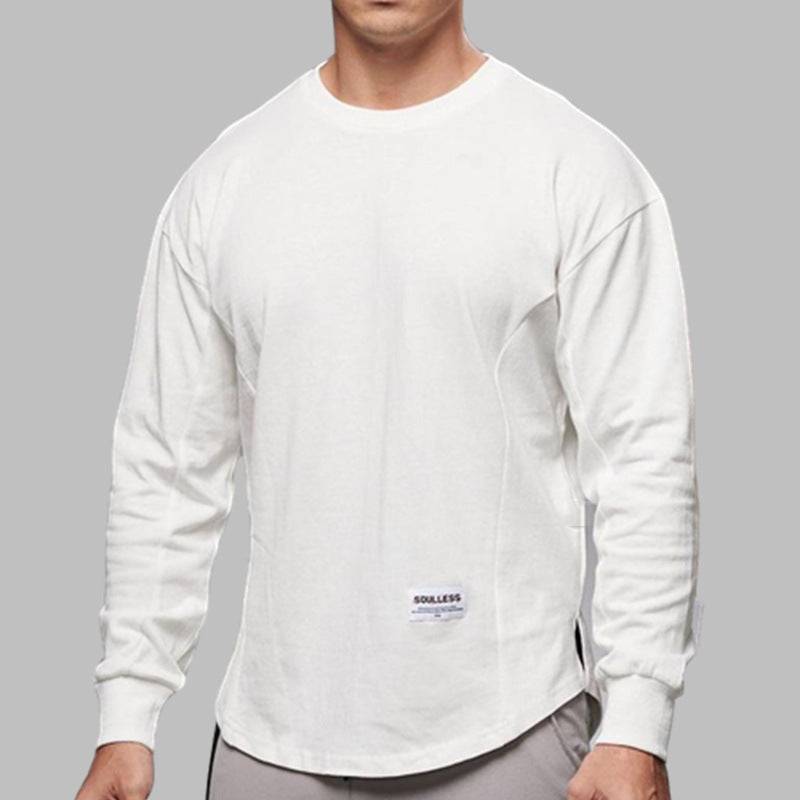 Men's Shirt with Long Sleeves – Cotton – Regular Fit – Round Neck – Ribbed Cuffs