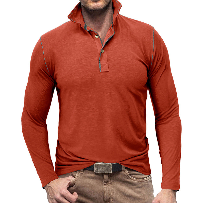 Men's Pique Sweater – Slim Fit – Soft Cotton Feel – Long-Sleeved Stylish Fit