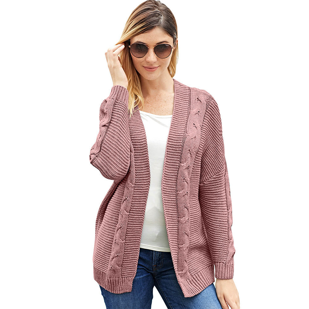 Women's Cardigan – Chunky Knit – Oversized Fit – Cable Knit – Open Front
