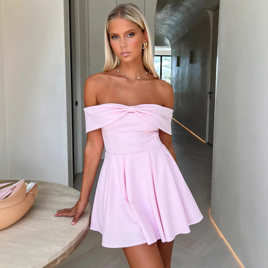 Dress for Women – Off Shoulder – A-line Fit – Light and Breathable Fabric