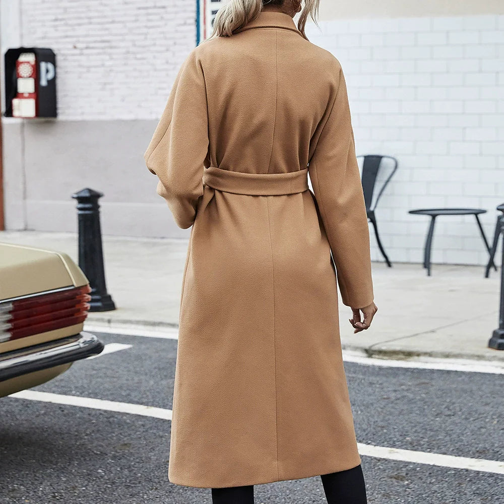 Women's Coat – Wool – Mid-Length – Double-Breasted – Relaxed Fit