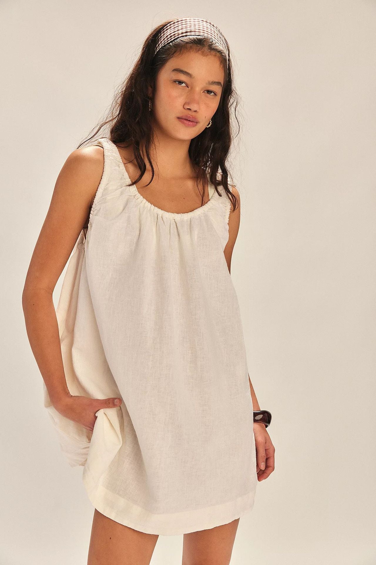 Dress for Women – Sleeveless – 100% Cotton – Loose Fit – Short and Airy – Casual Style