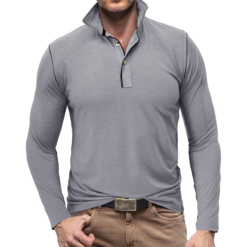 Men's Pique Sweater – Slim Fit – Soft Cotton Feel – Long-Sleeved Stylish Fit