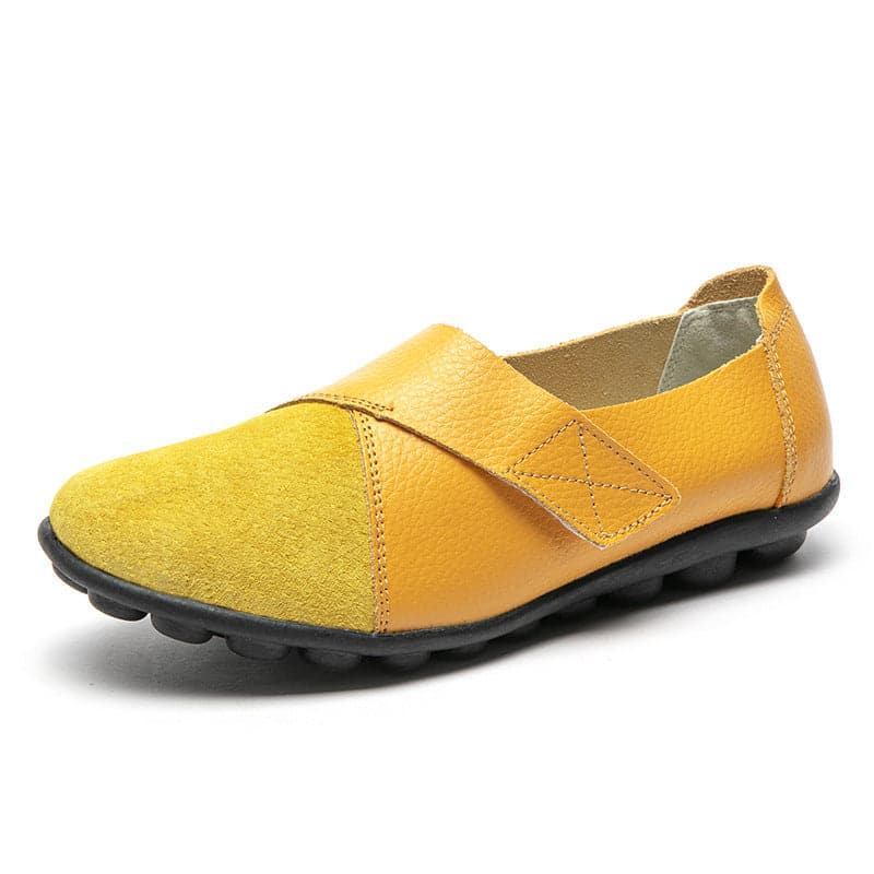 Dame Ballerinasko - Slip-On - Justerbar Stropp - Komfortabel med Grepsikker Såle