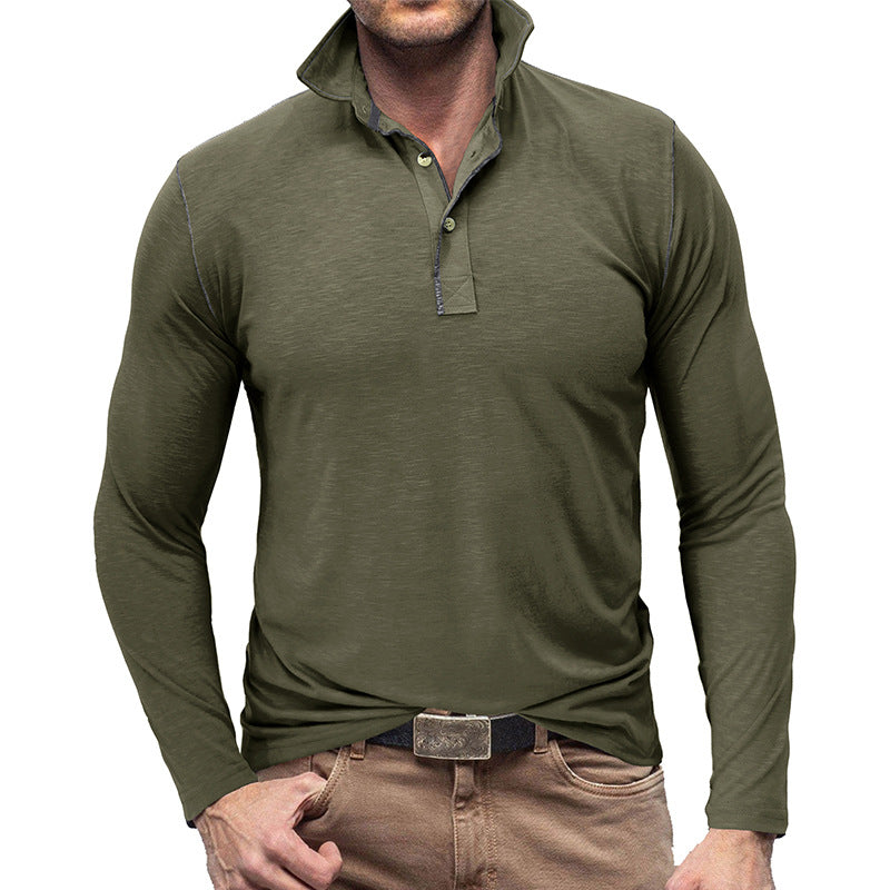 Men's Pique Sweater – Slim Fit – Soft Cotton Feel – Long-Sleeved Stylish Fit