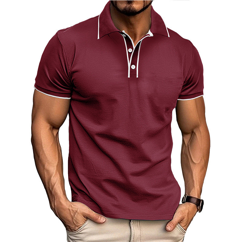 Men's Pique Shirt – Athletic Fit – Cotton Blend – Short Sleeve Casual