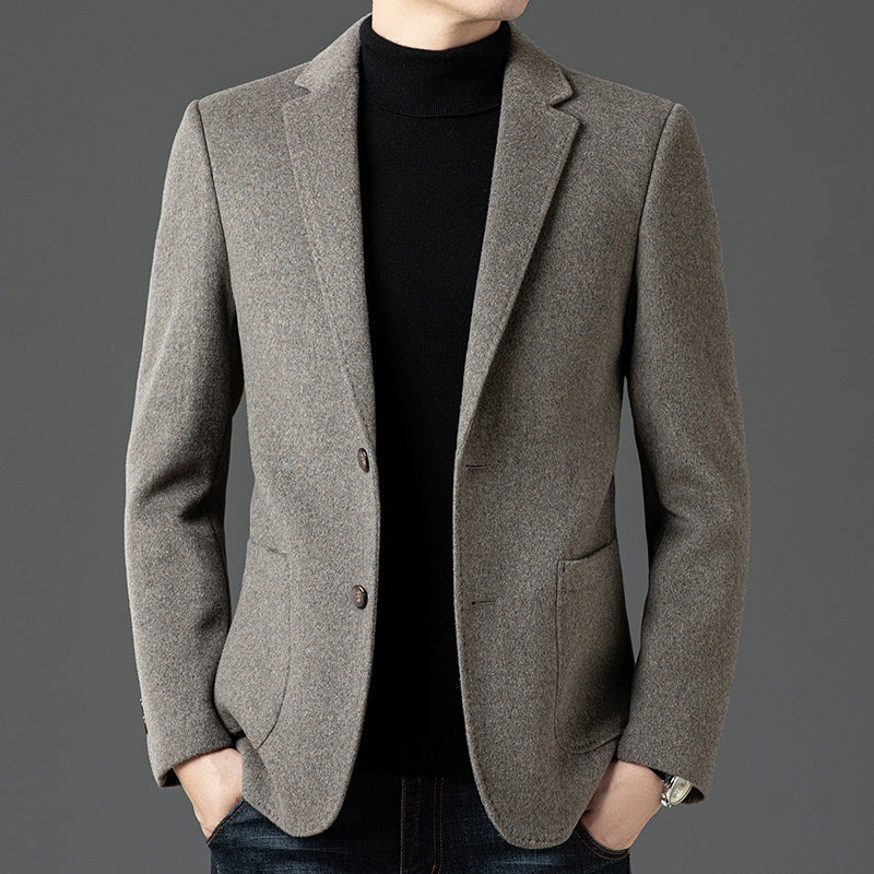 Men's Blazer – Wool – Slim Fit – Notch Lapel – Two-Button Business Casual