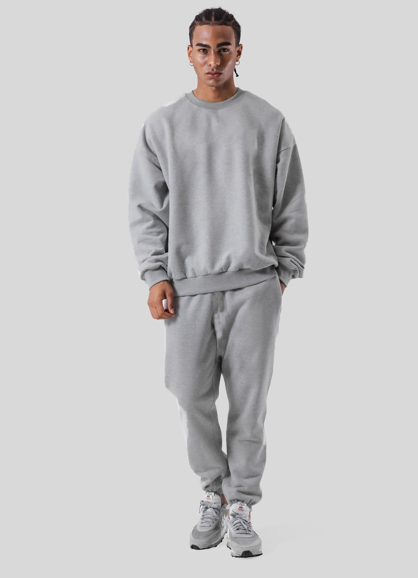Men's Tracksuit – Cotton – Relaxed Fit – Ribbed Edges – Comfortable Loungewear