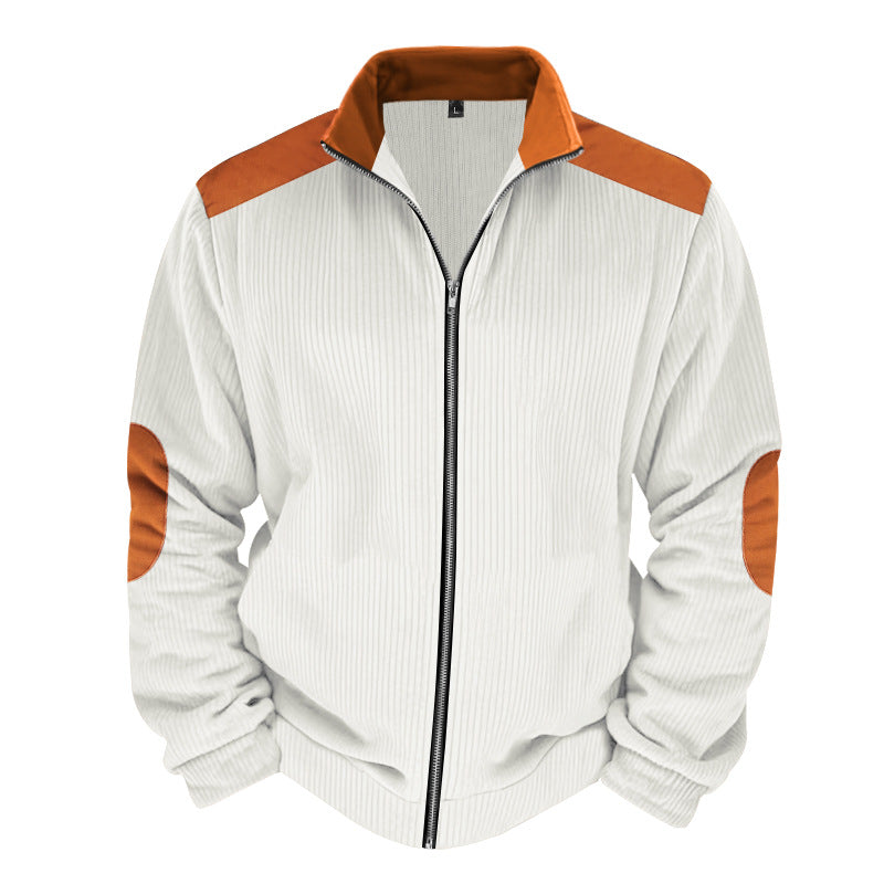Men's Jacket – Quilted Design – Regular Fit – Contrasting Sleeves – Zipper