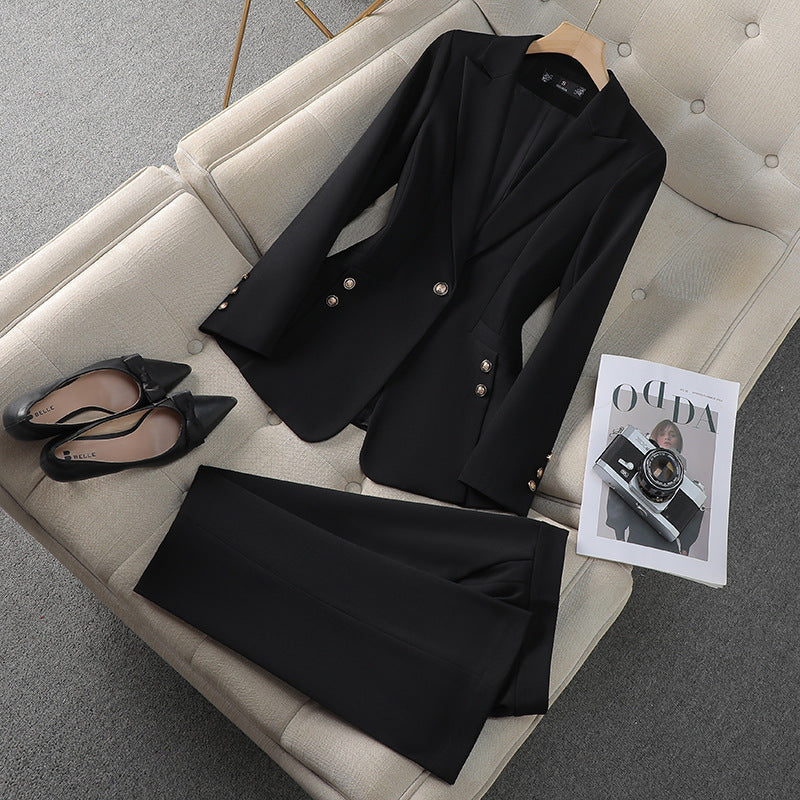 Women's Blazer Set – Tailored Fit – Classic Lapels – Formal Style
