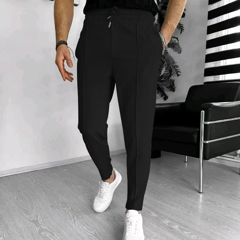 Men's Pants – Slim Fit – Elastic Waist with Drawstring – Breathable Stretch Fabric – With Pockets
