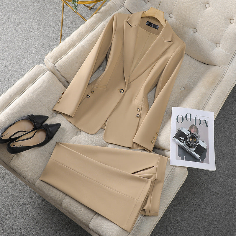 Women's Blazer Set – Tailored Fit – Classic Lapels – Formal Style