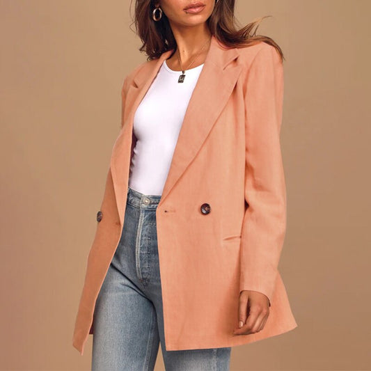 Olivia - Designer oversized blazer med knapper