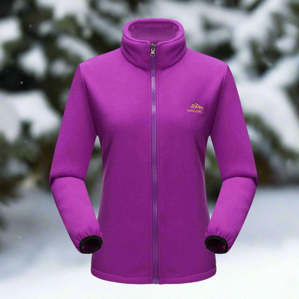 Women's Shell Jacket - Waterproof and Windproof - Insulated Lining - Detachable Hood - Adjustable Cuffs