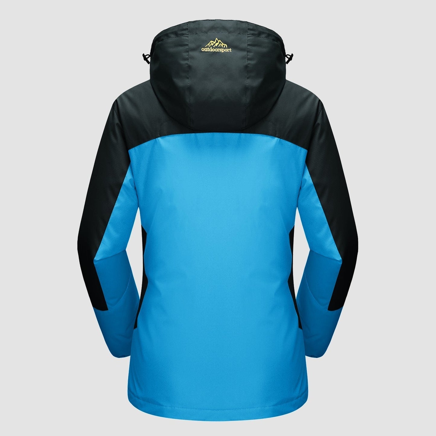Women's Shell Jacket - Waterproof and Windproof - Insulated Lining - Detachable Hood - Adjustable Cuffs